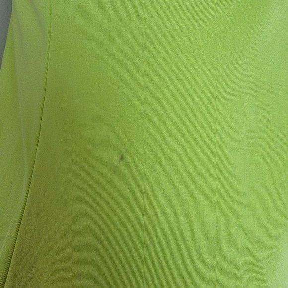 ASICS Neon Green Halter Racer Back Strappy Dry Built-in Bra Sports Tank Top L - Picture 9 of 13